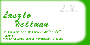 laszlo wellman business card